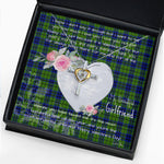 Gift For My Beautiful Girlfriend Necklace Valentine Necklace Clan Dixon Tartan Cross Dancing Necklace Scottish Tartan Jewelry