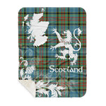 Sherpa Blanket - Tartan Blanket Thistle and Lion Scottish Clan Paisley Plaid Blanket, plaid sherpa blanket queen,purple sherpa blanket,queen sherpa blanket,queen size sherpa blanket,red sherpa blanket,scottish tartan blankets,sherpa blanket,sherpa christmas blanket