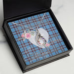 Rising Phoenix Necklace - Valentine Necklace Clan Elliot Ancient Tartan Gift for Girlfriend, Gift for My Wife Rising Phoenix Necklace