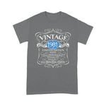 Vintage 1981's 40th Birthday Gift Birthday Shirt Funny 40th Birthday T Shirts - Scotstee Shop