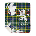 Sherpa Blanket - Tartan Blanket Thistle and Lion Scottish Clan Scott Green Modern Plaid Blanket, plaid sherpa blanket queen,purple sherpa blanket,queen sherpa blanket,queen size sherpa blanket,red sherpa blanket,scottish tartan blankets,sherpa blanket,sherpa christmas blanket