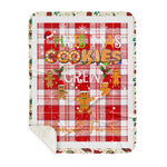 Personalized Gift Tartan Plaid Blanket Clan Maxwell Plaid With Christmas Cookie Baking Crew Christmas Gift Sherpa Blanket, tartan sherpa blanket,buffalo plaid sherpa blanket,christmas sherpa blanket,Christmas Throw Blanket,green plaid sherpa blanket,green sherpa blanket