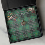 To My Beautiful Soulmate Necklace In Your Eyes I Have Found My Home Clan MacArthur Ancient Tartan Crown Pendant Necklace