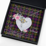 Gift For My Beautiful Girlfriend Necklace Valentine Necklace Clan MacDonell Of Glengarry Modern Tartan Cross Dancing Necklace Scottish Tartan Jewelry