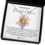 Sunflower Pendant Necklace - Mother-In-Law Necklace, Necklace Gift For Boyfriend's Mom, To My Boyfriend's Mom Gift, Future Mother-In-Law