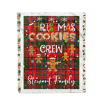 Personalized Gift Tartan Plaid Blanket Clan Stewart of Appin With Christmas Cookie Baking Crew Christmas Gift Blanket, Plaid Blanket, Christmas Fleece Blanket, Christmas Blanket, Tartan Blanket, Scottish Blanket, Scotland Blanket, Family Name Blanket, Custom Blanket, Personalized Blanket