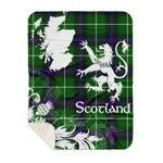 Sherpa Blanket - Tartan Blanket Thistle and Lion Scottish Clan Donald MacDonald Plaid Blanket, plaid sherpa blanket queen,purple sherpa blanket,queen sherpa blanket,queen size sherpa blanket,red sherpa blanket,scottish tartan blankets,sherpa blanket,sherpa christmas blanket