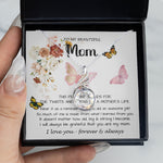 Rising Phoenix Necklace - Mom Necklace Gift - To My Mom - Twists & Turns Gift Set Mom Necklace