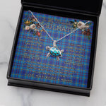 Sea Turtle Necklace To My Beautiful Soulmate Necklace In Your Eyes I Have Found My Home Clan Mercer Tartan Blue Turtle Necklace