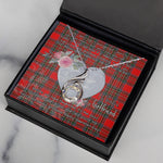 Rising Phoenix Necklace - Valentine Necklace Clan MacBean Tartan Gift for Girlfriend Rising Phoenix Necklace, Scottish Tartan Jewelry