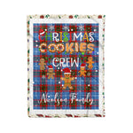 Personalized Gift Tartan Plaid Blanket Clan Nicolson Modern With Christmas Cookie Baking Crew Christmas Gift Blanket, Plaid Blanket, Christmas Fleece Blanket, Christmas Blanket, Tartan Blanket, Scottish Blanket, Scotland Blanket, Family Name Blanket, Custom Blanket, Personalized Blanket