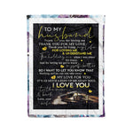 Scotstee Shop - Personalized Gift Letter To My Husband Cute Man Present Family Gift Fleece Blanket