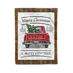 Tartan Blanket Vintage Red Truck with Christmas Tree Family Scottish Clan Scott Brown Modern plaid blanket, red plaid blanket, buffalo plaid blanket, green plaid blanket, plaid fleece blanket, blue plaid blanket, red tartan blanket, tartan plaid blanket, black and white plaid blanket, , christmas plaid blanket, orange plaid blanket, tartan plaid throw blanket, pink plaid blanket, brown plaid blanket, buffalo check blanket