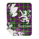 Sherpa Blanket - Tartan Blanket Thistle and Lion Scottish Clan Taylor Plaid Blanket, plaid sherpa blanket queen,purple sherpa blanket,queen sherpa blanket,queen size sherpa blanket,red sherpa blanket,scottish tartan blankets,sherpa blanket,sherpa christmas blanket