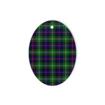Sutherland Modern Tartan Oval Ornaments, Christmas Tree Ornament, Plaid Christmas Ornaments, Ceramic Oval Christmas Tree Decoration, Tartan Oval Ornaments, Christmas Tree Ornament, Plaid Christmas Ornaments, Ceramic Oval Christmas Tree Decoration