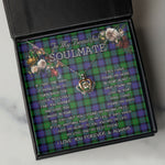 To My Beautiful Soulmate Necklace In Your Eyes I Have Found My Home Clan Blair Tartan Crown Pendant Necklace