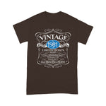 Vintage 1981's 40th Birthday Gift Birthday Shirt Funny 40th Birthday T Shirts - Scotstee Shop