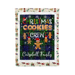 Personalized Gift Tartan Plaid Blanket Clan Campbell With Christmas Cookie Baking Crew Christmas Gift Blanket, Plaid Blanket, Christmas Fleece Blanket, Christmas Blanket, Tartan Blanket, Scottish Blanket, Scotland Blanket, Family Name Blanket, Custom Blanket, Personalized Blanket