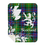 Sherpa Blanket - Tartan Blanket Thistle and Lion Scottish Clan Tait Plaid Blanket, plaid sherpa blanket queen,purple sherpa blanket,queen sherpa blanket,queen size sherpa blanket,red sherpa blanket,scottish tartan blankets,sherpa blanket,sherpa christmas blanket