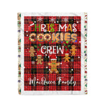 Personalized Gift Tartan Plaid Blanket Clan MacQueen With Christmas Cookie Baking Crew Christmas Gift Blanket, Plaid Blanket, Christmas Fleece Blanket, Christmas Blanket, Tartan Blanket, Scottish Blanket, Scotland Blanket, Family Name Blanket, Custom Blanket, Personalized Blanket