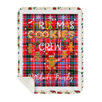 Personalized Gift Tartan Plaid Blanket Clan Pitblado With Christmas Cookie Baking Crew Christmas Gift Sherpa Blanket, tartan sherpa blanket,buffalo plaid sherpa blanket,christmas sherpa blanket,Christmas Throw Blanket,green plaid sherpa blanket,green sherpa blanket