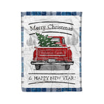 Tartan Blanket Vintage Red Truck with Christmas Tree Family Scottish Clan Roberton plaid blanket, red plaid blanket, buffalo plaid blanket, green plaid blanket, plaid fleece blanket, blue plaid blanket, red tartan blanket, tartan plaid blanket, black and white plaid blanket, , christmas plaid blanket, orange plaid blanket, tartan plaid throw blanket, pink plaid blanket, brown plaid blanket, buffalo check blanket
