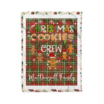 Personalized Gift Tartan Plaid Blanket Clan MacDougall of Lochcarron With Christmas Cookie Baking Crew Christmas Gift Blanket, Plaid Blanket, Christmas Fleece Blanket, Christmas Blanket, Tartan Blanket, Scottish Blanket, Scotland Blanket, Family Name Blanket, Custom Blanket, Personalized Blanket
