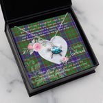 Sea Turtle Necklace Gift for My Beautiful Girlfriend Valentines Necklace Clan Adam Hunting Tartan Blue Turtle Necklace