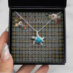 Sea Turtle Necklace To My Beautiful Soulmate Necklace In Your Eyes I Have Found My Home Clan Farquharson Weathered Tartan Blue Turtle Necklace, Valentine Necklace Gift for Girlfriend Clan Mitchell Ancient Tartan Sunflower Pendant Necklace, Scottish Tartan Jewelry, valentine necklace, necklace girlfriend, necklace for wife, cute necklaces for girlfriend, jewelry for girlfriend, to my soulmate necklace, to my future wife necklace