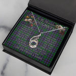 To My Beautiful Soulmate Necklace In Your Eyes I Have Found My Home Clan Hunter of Peeblesshire Tartan Rising Phoenix Necklace