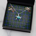 Sea Turtle Necklace To My Beautiful Soulmate Necklace In Your Eyes I Have Found My Home Clan Baird Tartan Blue Turtle Necklace
