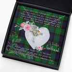 Gift For My Beautiful Girlfriend Necklace Valentine Necklace Clan Stewart Modern Tartan Cross Dancing Necklace Scottish Tartan Jewelry