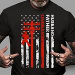 Scotstee Shop - Electric Cable Lineman Husband Father Dad Fathers Day Gift 4th Of July Shirt Lineman Shirts Power Lineman Tee Shirts