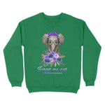 Elephant Forget Me not Alzheimers Awareness Hippie Gift Breast Cancer Awareness Sweatshirt - Scotstee Shop