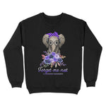 Elephant Forget Me not Alzheimers Awareness Hippie Gift Breast Cancer Awareness Sweatshirt - Scotstee Shop