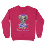 Elephant Forget Me not Alzheimers Awareness Hippie Gift Breast Cancer Awareness Sweatshirt - Scotstee Shop