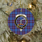 Elliot Scottish Clan Badge Plaid Ornament Gift. Christmas Tree Ornament Elliot Clan Tartan Ornament Great Christmas Ornaments Gift - Scotstee Shop