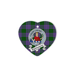 Elphinstone Scottish Clan Badge Plaid Ornament Gift. Christmas Tree Ornament Elphinstone Clan Tartan Ornament Great Christmas Ornaments Gift Heart Ornament