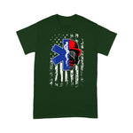 Scotstee Shop - EMT Firefighter Paramedic Firefighter Gift EMS Back Print 4th Of July Shirt EMS shirts
