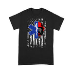 Scotstee Shop - EMT Firefighter Paramedic Firefighter Gift EMS Back Print 4th Of July Shirt EMS shirts