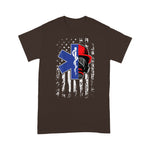 Scotstee Shop - EMT Firefighter Paramedic Firefighter Gift EMS Back Print 4th Of July Shirt EMS shirts