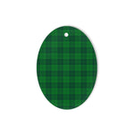Erskine Hunting Tartan Oval Ornaments, Christmas Tree Ornament, Plaid Christmas Ornaments, Ceramic Oval Christmas Tree Decoration, Tartan Oval Ornaments, Christmas Tree Ornament, Plaid Christmas Ornaments, Ceramic Oval Christmas Tree Decoration