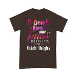Scotstee Shop - F Bomb Mom shirt F-Bomb Mom With Tattoos Shirt Pretty Eyes & Thick Thighs Mother Day Shirts F Bomb Mom Shirt
