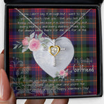 Gift For My Beautiful Girlfriend Necklace Valentine Necklace Clan MacLennan Tartan Cross Dancing Necklace Scottish Tartan Jewelry