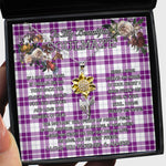 To My Beautiful Soulmate Sunflower Necklace In Your Eyes I Have Found My Home Clan Dunlop Dress Tartan Jewelry For Girlfriend
