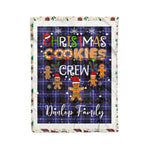 Products Personalized Gift Tartan Plaid Blanket Clan Dunlop With Christmas Cookie Baking Crew Christmas Gift Blanket, Plaid Blanket, Christmas Fleece Blanket, Christmas Blanket, Tartan Blanket, Scottish Blanket, Scotland Blanket, Family Name Blanket, Custom Blanket, Personalized Blanket