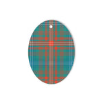Wilson Ancient Tartan Oval Ornaments, Christmas Tree Ornament, Plaid Christmas Ornaments, Ceramic Oval Christmas Tree Decoration, Tartan Oval Ornaments, Christmas Tree Ornament, Plaid Christmas Ornaments, Ceramic Oval Christmas Tree Decoration