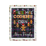 Personalized Gift Tartan Plaid Blanket Clan Nairn With Christmas Cookie Baking Crew Christmas Gift Blanket, Plaid Blanket, Christmas Fleece Blanket, Christmas Blanket, Tartan Blanket, Scottish Blanket, Scotland Blanket, Family Name Blanket, Custom Blanket, Personalized Blanket