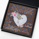 Gift For My Beautiful Girlfriend Necklace Valentine Necklace Clan Bethune Tartan Cross Dancing Necklace Scottish Tartan Jewelry