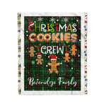 Personalized Gift Tartan Plaid Blanket Clan Beveridge With Christmas Cookie Baking Crew Christmas Gift Blanket, Plaid Blanket, Christmas Fleece Blanket, Christmas Blanket, Tartan Blanket, Scottish Blanket, Scotland Blanket, Family Name Blanket, Custom Blanket, Personalized Blanket